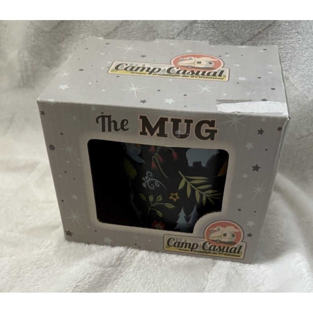 NEW Camp Casual 15oz Ceramic Camping/Tenting/Outdoor Themes Mug